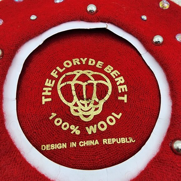 The Floryde Beret Women\'s 100% Wool Embellished Beret - OS main image 5